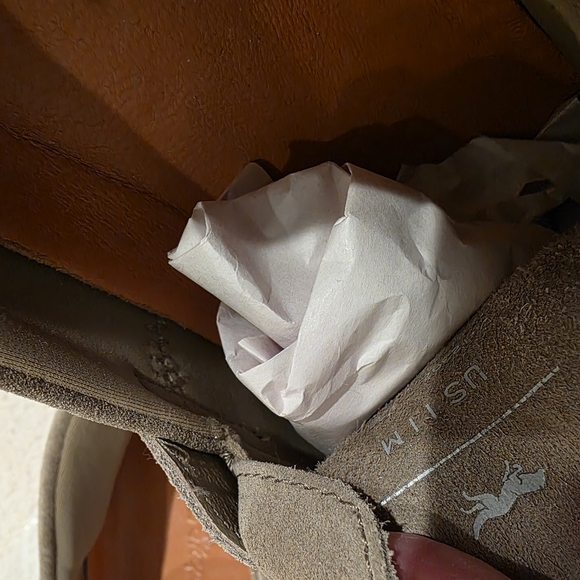 Wolf & Shepherd Crossover Penny Loafer Suede Leather Mens Size 11 M - Picture 9 of 15